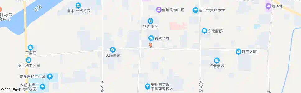 潍坊锦绣华城南门_公交站地图_潍坊公交_妙搜公交查询2025