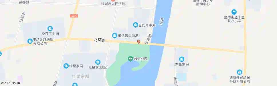 潍坊潍河公园北门_公交站地图_潍坊公交_妙搜公交查询2025