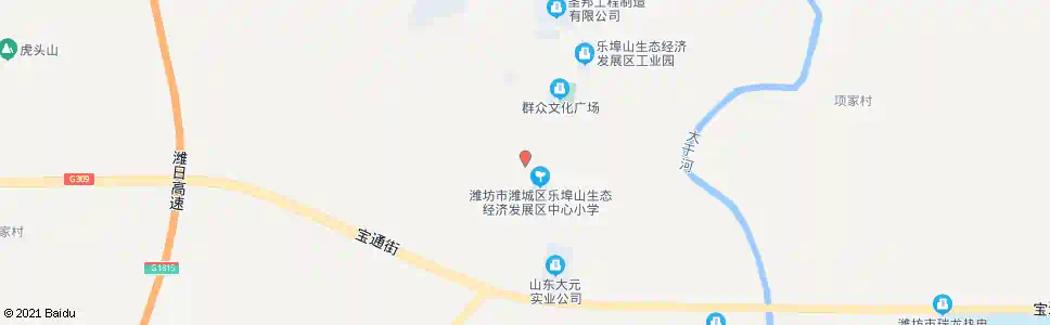 潍坊二工地_公交站地图_潍坊公交_妙搜公交查询2025