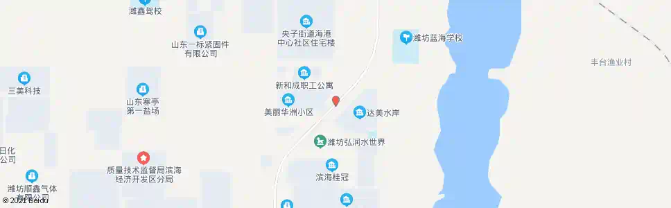 潍坊达美水岸_公交站地图_潍坊公交_妙搜公交查询2025