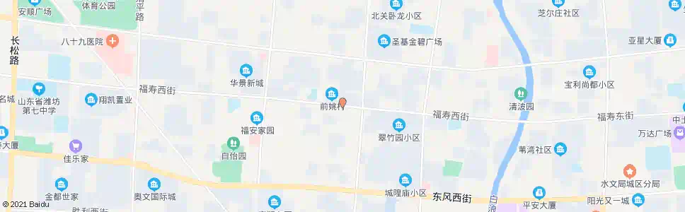 潍坊福寿街月河路口_公交站地图_潍坊公交_妙搜公交查询2025