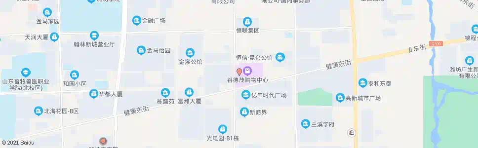 潍坊华都家居_公交站地图_潍坊公交_妙搜公交查询2025