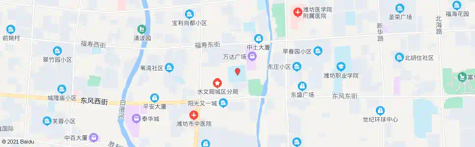 潍坊中学街_公交站地图_潍坊公交_妙搜公交查询2025