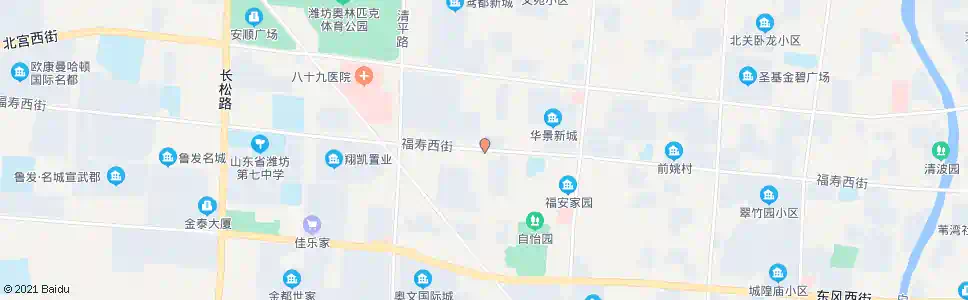 潍坊友爱村_公交站地图_潍坊公交_妙搜公交查询2025