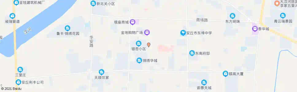 潍坊银杏小区(安丘)_公交站地图_潍坊公交_妙搜公交查询2025