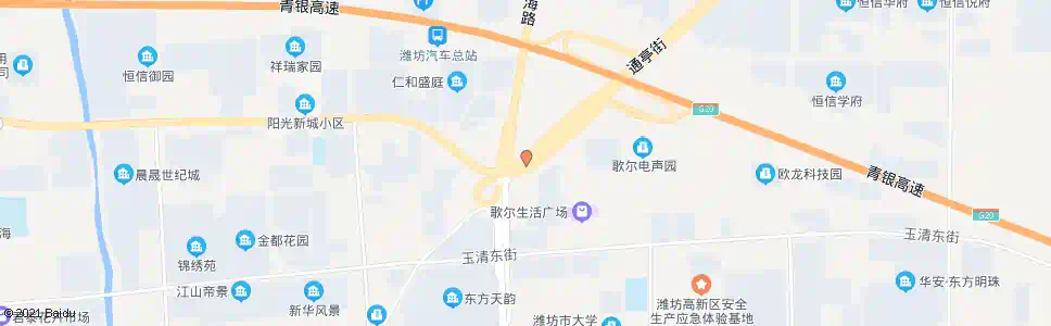 潍坊通亭街北海路口东_公交站地图_潍坊公交_妙搜公交查询2025