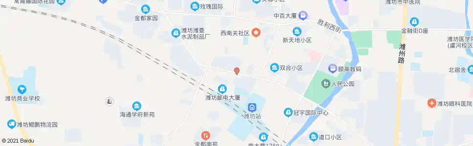 潍坊爱国路口_公交站地图_潍坊公交_妙搜公交查询2025