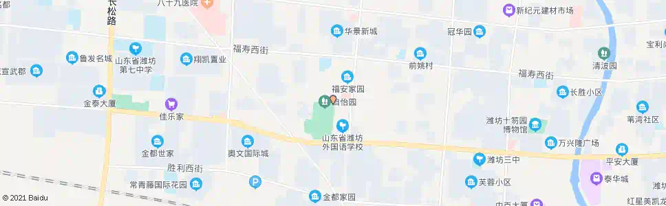 潍坊西园街_公交站地图_潍坊公交_妙搜公交查询2025