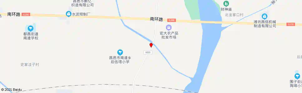 潍坊后伍村_公交站地图_潍坊公交_妙搜公交查询2025