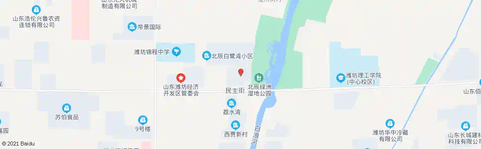 潍坊海泰绿洲(贾庄)_公交站地图_潍坊公交_妙搜公交查询2025