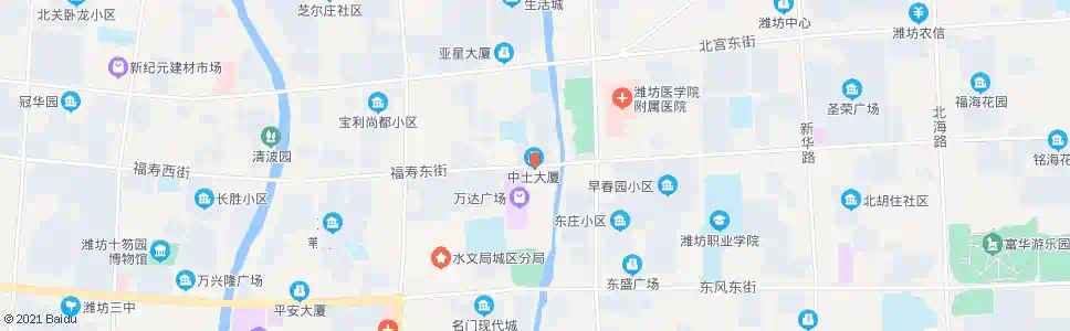 潍坊福寿街鸢飞路口_公交站地图_潍坊公交_妙搜公交查询2025