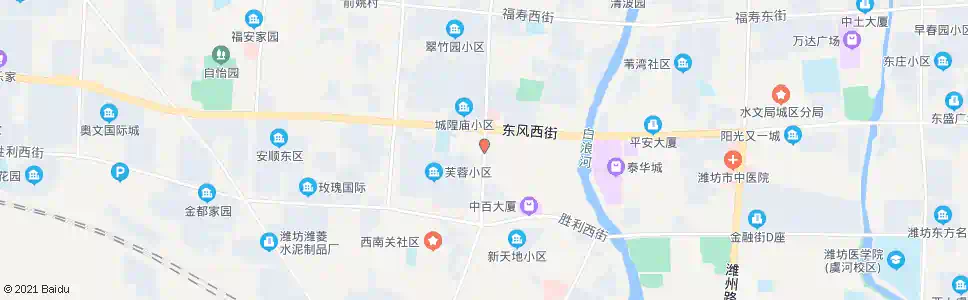 潍坊向阳路东风街路口_公交站地图_潍坊公交_妙搜公交查询2025
