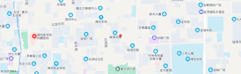 潍坊福海花园(仁德医院)_公交站地图_潍坊公交_妙搜公交查询2025