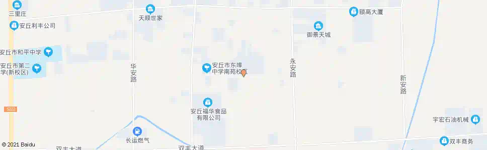 潍坊南苑商贸城(安丘)_公交站地图_潍坊公交_妙搜公交查询2025