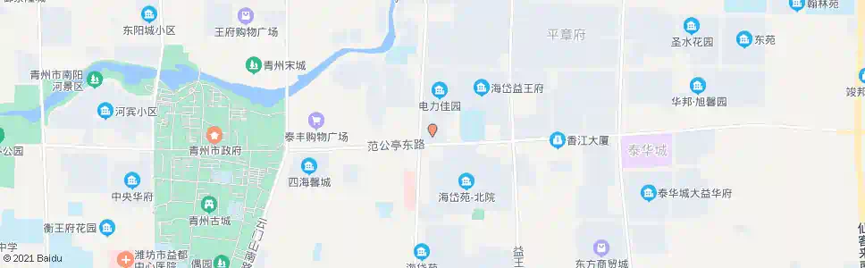 潍坊中百益家园_公交站地图_潍坊公交_妙搜公交查询2025