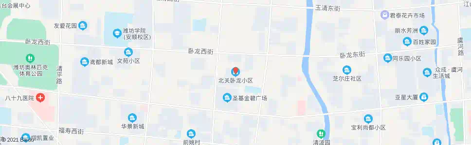 潍坊北关卧龙小区_公交站地图_潍坊公交_妙搜公交查询2025