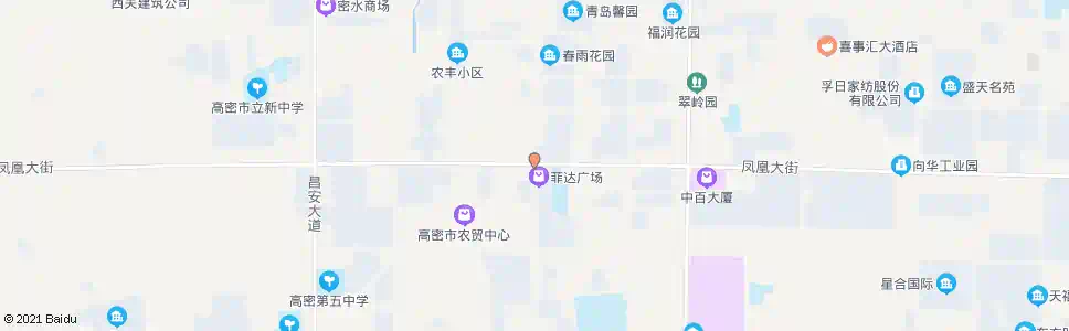 潍坊凤凰大街路口_公交站地图_潍坊公交_妙搜公交查询2025