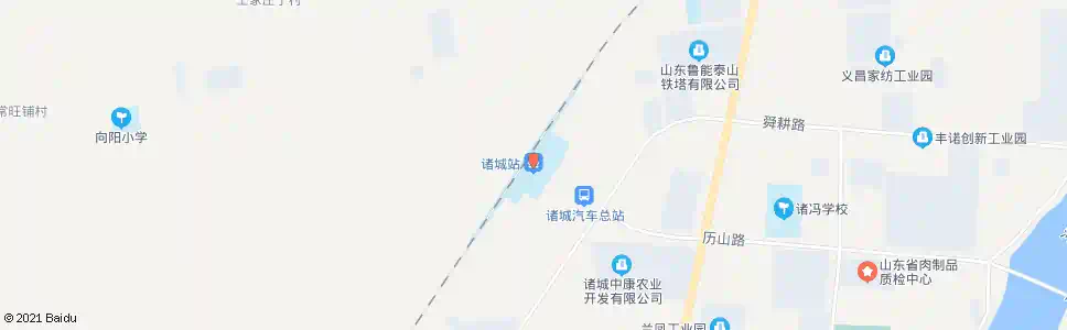 潍坊火车站(诸城)_公交站地图_潍坊公交_妙搜公交查询2025
