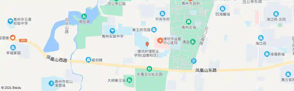 潍坊凤凰山庄(一中宿舍)_公交站地图_潍坊公交_妙搜公交查询2025