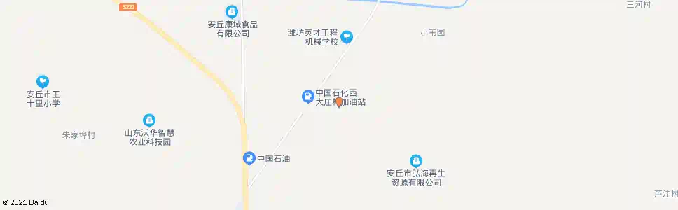 潍坊西大庄(安丘)_公交站地图_潍坊公交_妙搜公交查询2025