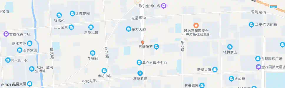 潍坊北海路卧龙东街路口_公交站地图_潍坊公交_妙搜公交查询2025