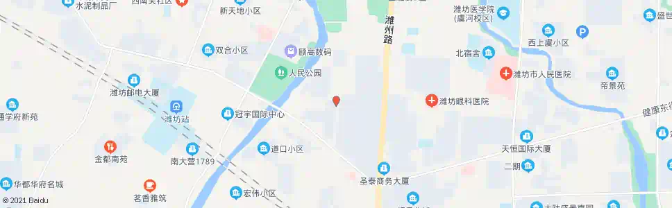潍坊轻纺城(健康街四平路口)_公交站地图_潍坊公交_妙搜公交查询2025