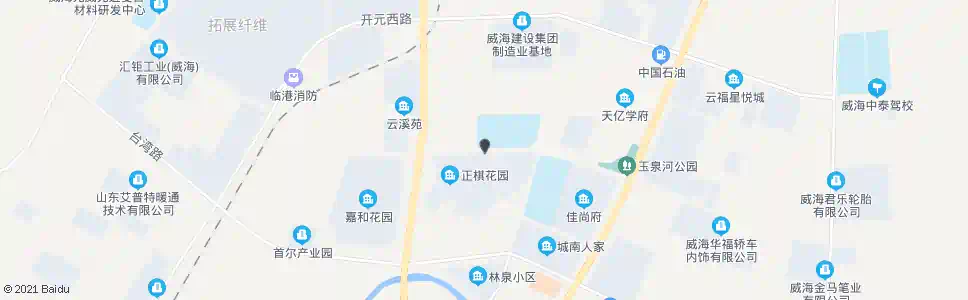 威海正棋花园北门_公交站地图_威海公交_妙搜公交查询2025