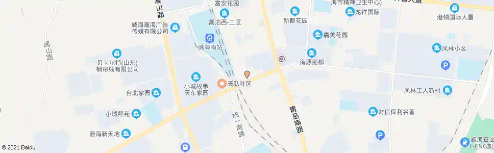 威海鑫通汽修城_公交站地图_威海公交_妙搜公交查询2025