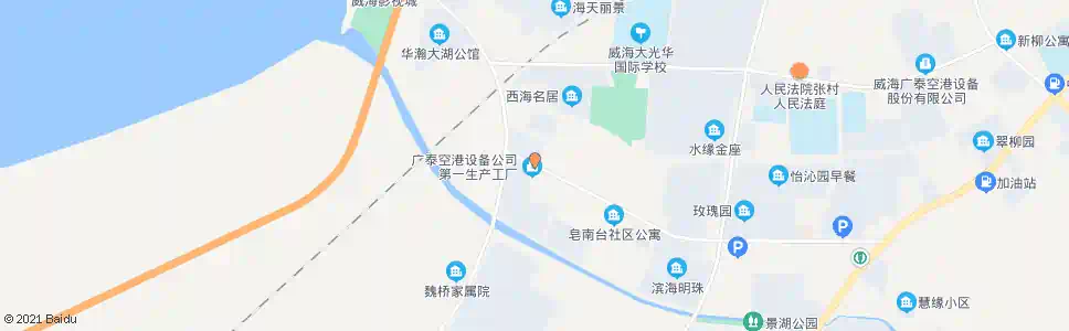 威海广泰一厂_公交站地图_威海公交_妙搜公交查询2025