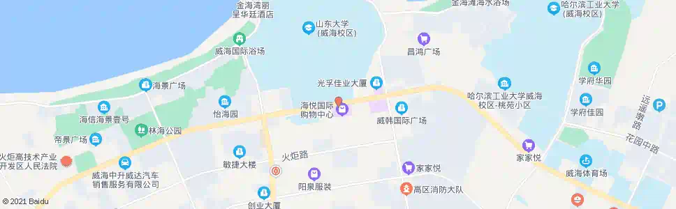 威海山大分校_公交站地图_威海公交_妙搜公交查询2025