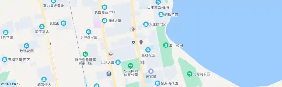 威海皇冠小区_公交站地图_威海公交_妙搜公交查询2025