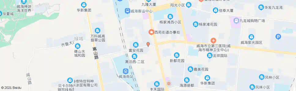威海蒿泊大街东_公交站地图_威海公交_妙搜公交查询2025