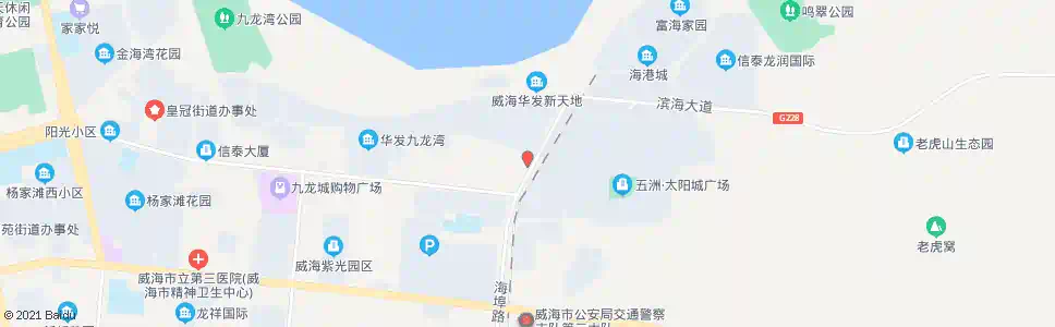 威海外运场站东门(五洲太阳城)_公交站地图_威海公交_妙搜公交查询2025