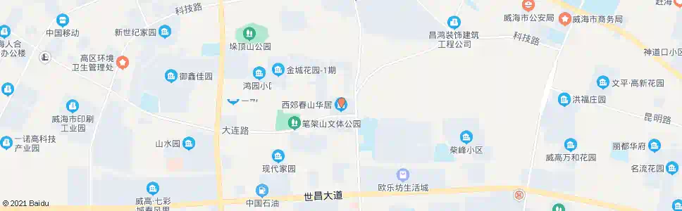 威海西郊春山华居_公交站地图_威海公交_妙搜公交查询2025