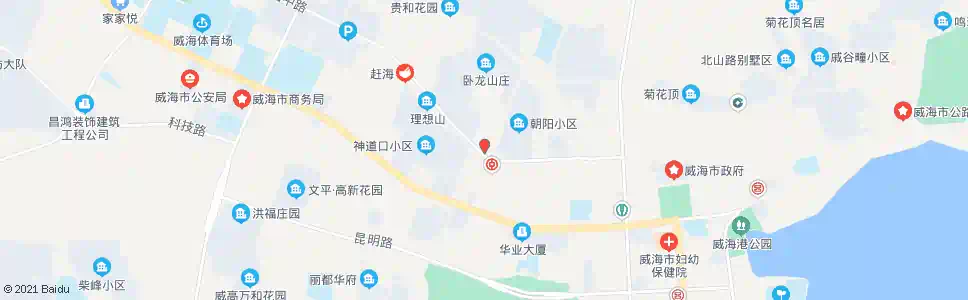 威海卧龙装饰材料市场_公交站地图_威海公交_妙搜公交查询2025