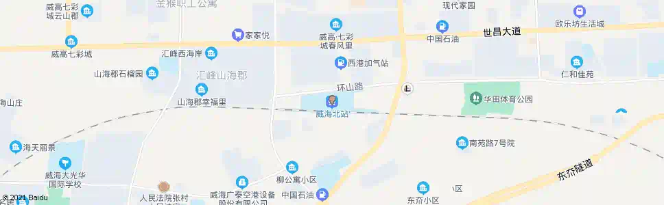 威海杨家滩北_公交站地图_威海公交_妙搜公交查询2025