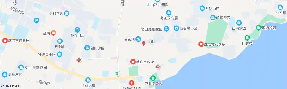 威海菊花顶西_公交站地图_威海公交_妙搜公交查询2025
