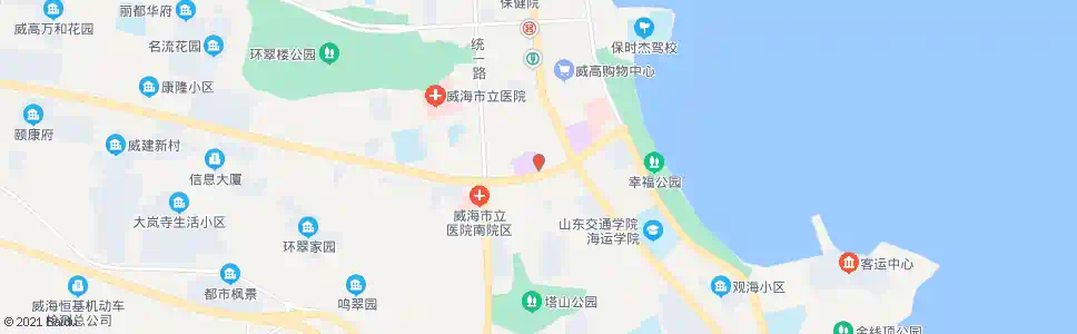 威海东城路_公交站地图_威海公交_妙搜公交查询2025
