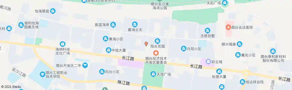 烟台阳光花园西门_公交站地图_烟台公交_妙搜公交查询2025