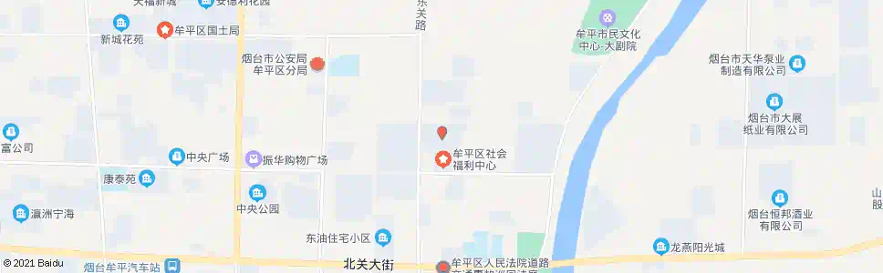 烟台世纪花园北站_公交站地图_烟台公交_妙搜公交查询2025