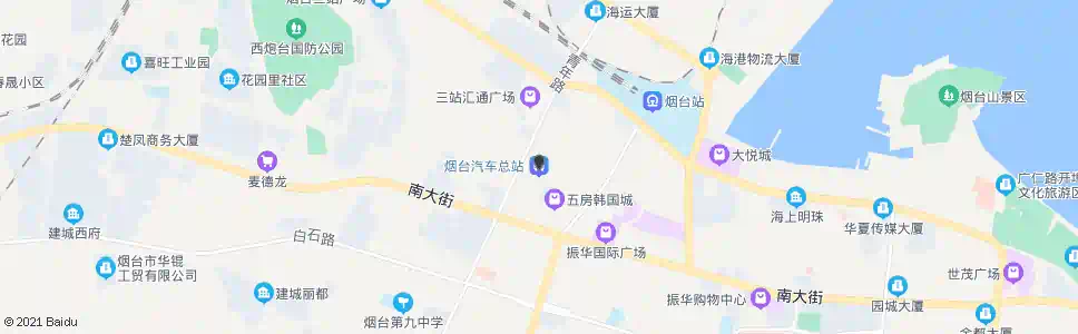 烟台烟台汽车总站_公交站地图_烟台公交_妙搜公交查询2025
