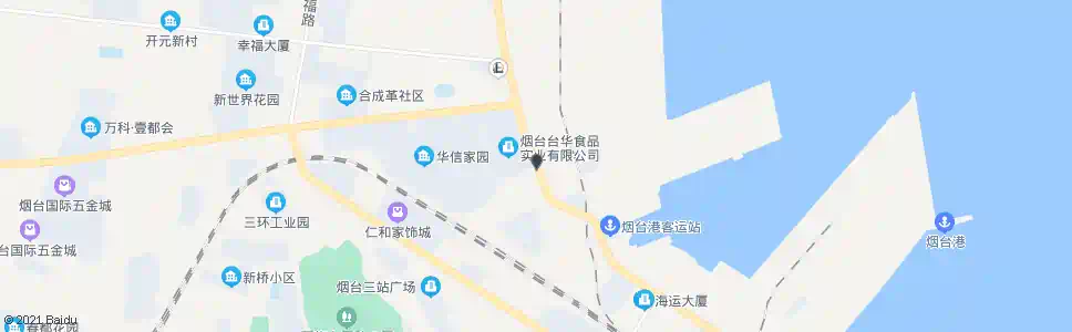 烟台台华食品公司_公交站地图_烟台公交_妙搜公交查询2025