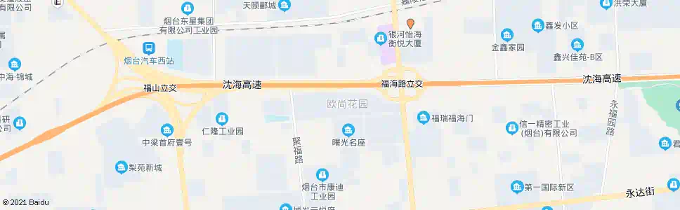 烟台欧尚超市_公交站地图_烟台公交_妙搜公交查询2025