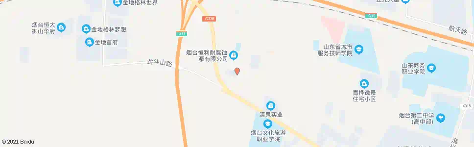 烟台海霸路南口_公交站地图_烟台公交_妙搜公交查询2025