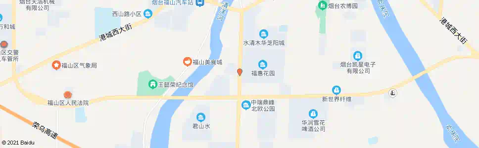 烟台福山宾馆北门_公交站地图_烟台公交_妙搜公交查询2025