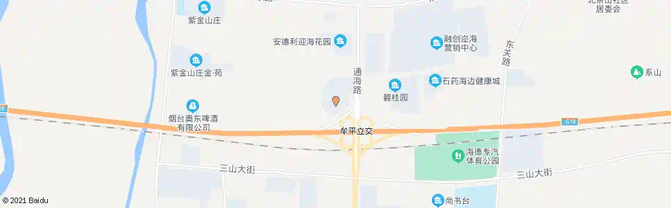 烟台山海龙城_公交站地图_烟台公交_妙搜公交查询2025