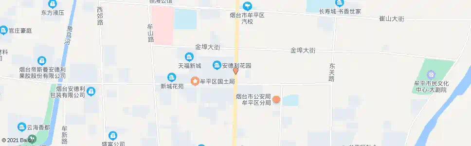 烟台安德利花园_公交站地图_烟台公交_妙搜公交查询2025