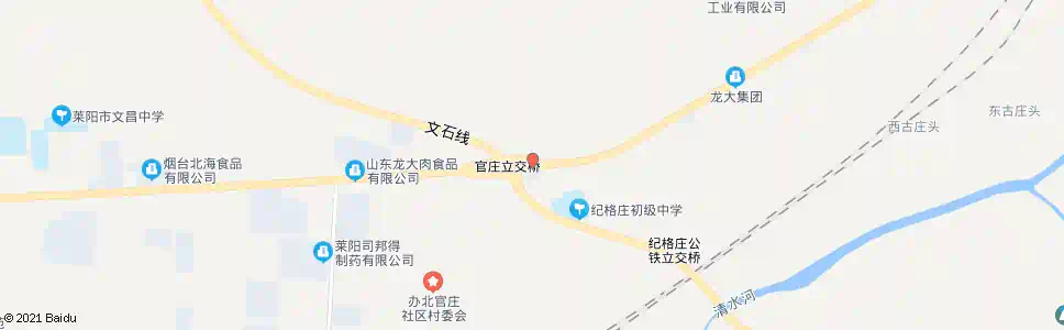 烟台官庄立交桥_公交站地图_烟台公交_妙搜公交查询2025