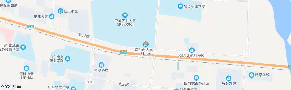 烟台大学生创业园_公交站地图_烟台公交_妙搜公交查询2025