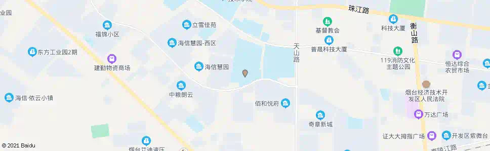 烟台开发区交通银行(海铭外语学校)_公交站地图_烟台公交_妙搜公交查询2025